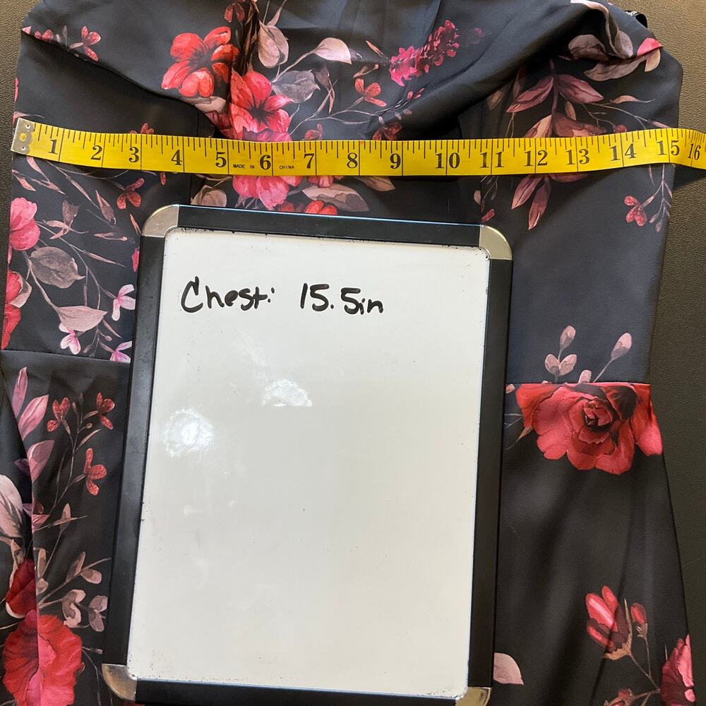 Birdy Grey Mia Matte Dress M NWT Black Fleurs D’Amour Floral Maxi Strapless - Picture 9 of 11